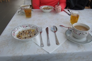 Breakfast at Dimmuborgir Guesthouse